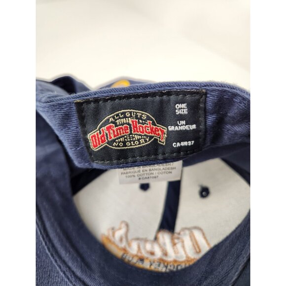 Edmonton Oilers Hockey Club Hat Old Time Hockey Blue Signed #34 Fernando Pisani - Picture 10 of 10